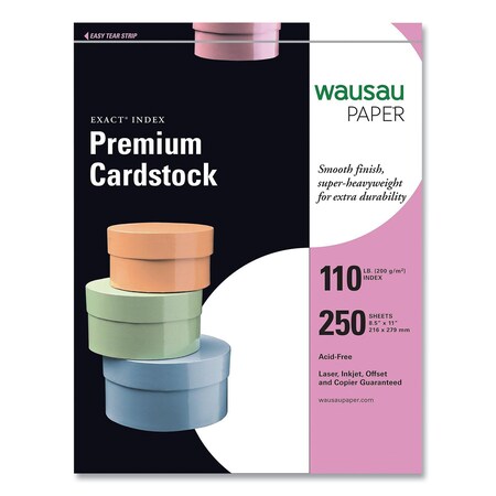 110 Index Paper Neenah Exact Index Cardstock – 110 Lb, 8.5 X 11", White, 250 Sheets (Printer & Copier Paper) Neenah Exact Paper - View #7